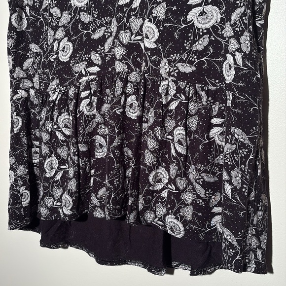 J. Crew Black & White Floral Peplum Tank Top - Picture 5 of 9